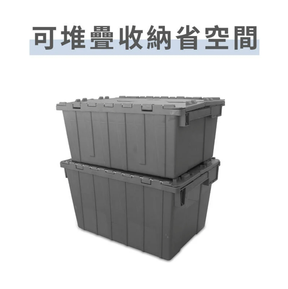 小型耐重雙掀蓋收納箱｜物流箱-3